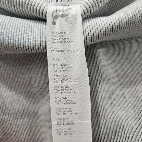 Fabletics High Waisted Seamless Star Capri Leggings Size Medium - Picture 7 of 9